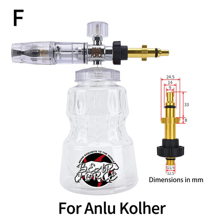 Pressure Washer Aluminum Foam Lance Foam Nozzle Car Wash Foam Maker for Karcher Elitech Bort AR Bosch Michelin Pressure Washer