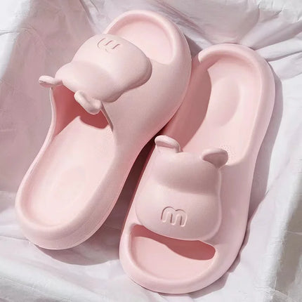 2025 Fashion Women Slippers Summer Flat Sandals Lightweight EVA Home Bathroom Slippers Massage Couples Indoor Slides Shower Shoe