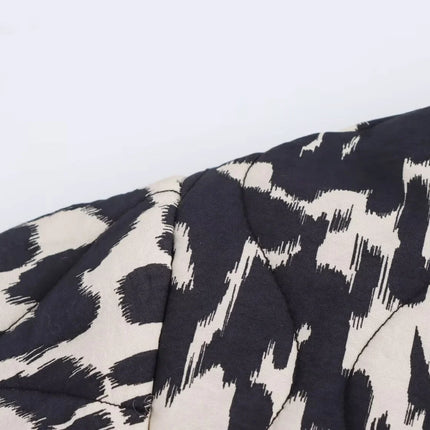 2024 Autumn New Product European And American Style Women's Snake Skin Fashion Printed Button Long Sleeve Jacket