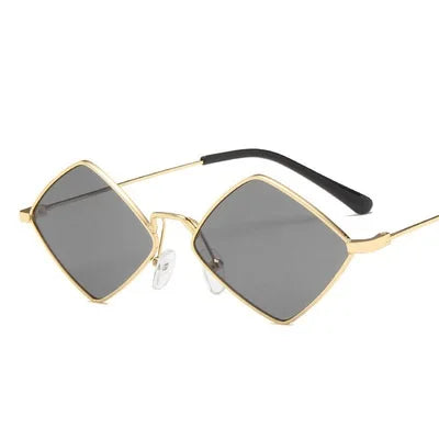 2025 Punk Small Diamond Sunglasses Women Brand Designer Square Steampunk Sun Glasses Men Metal Frame Eyewear Gafas De Sol Mujer