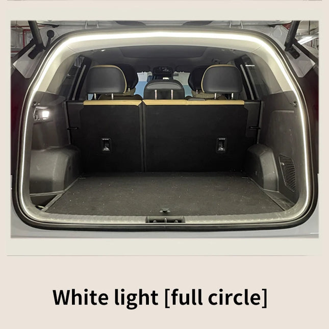 Car high brightness trunk lighting ambient light interior decoration LED wiring free automatic sensing tailgate light strip