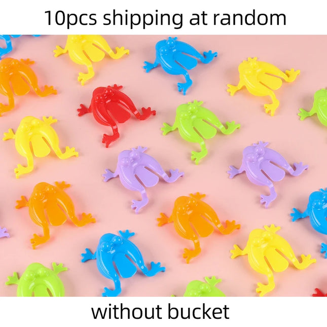 5/10/20 Pcs Jumping Frog Bounce Fidget Toys Antistress Relieve Family Game Kids Birthday Party Toys for Children Boy Gifts