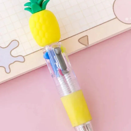 20PCs/lot Cute Cartoon 4 Color Mini Ballpoint Pen Kawaii Unicorn Flamingo Retractable Stationery Gift School Office Supplies