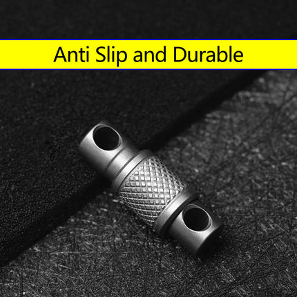 Titanium Alloy Keychain Outdoors EDC Tool Double Headed Quick Pull Buckle Removable Portable Mountaineering Buckle New Durable