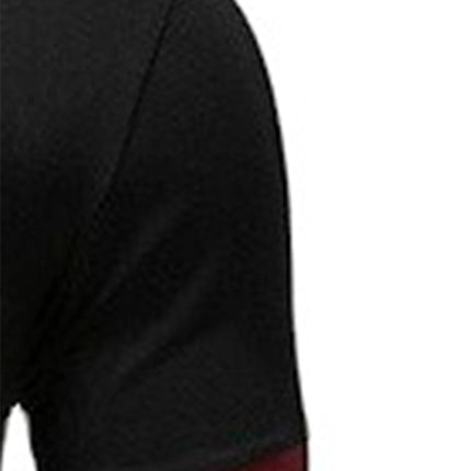 Men's Solid Color Short Sleeve T-Shirt Collar Polo Comfortable Breathable Fashion Basic Fit for Spring/Summer
