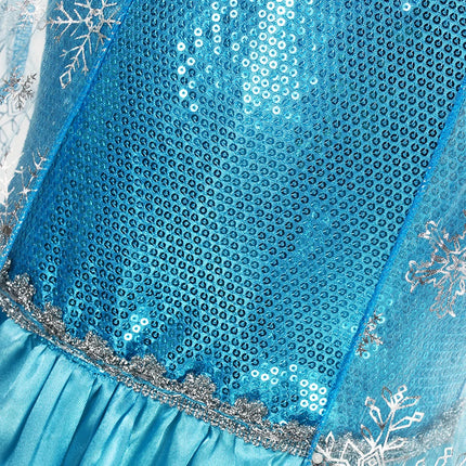 Girls Snow Queen Elsa Kids Costumes for Girl 2025 Carnival Party Prom Gown Robe-Playing Children Clothing Frozen Princess Dress