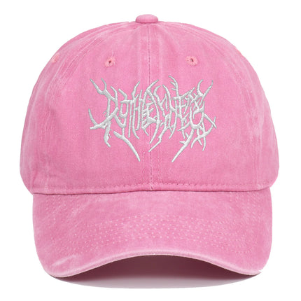 Trendy Embroidered Rock - style Baseball Cap with Unique Logo