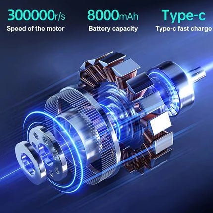 X9 Turbo Fan Jet 300000RPM Turbo Jet Blower Brushless Vacuum Cleaner Blower For PC/Keyboard/Home/Car Cleaning Air Duster Blower