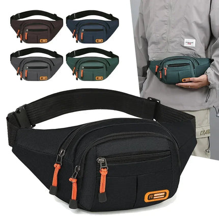 Oxford Waterproof Mobile Waist Bag for Men Women Multifunctional Large Capacity Fanny Pack Wear-resistant Riñoneras Para Hombre
