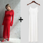 Red(sweater vest) / One Size