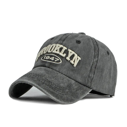Brooklyn Alphabet Baseball Cap Men Women's Cowboy Baseball Cap Summer Cotton Hat Snapback Hip-Hop Hat Casual Gorra Hombre Visor